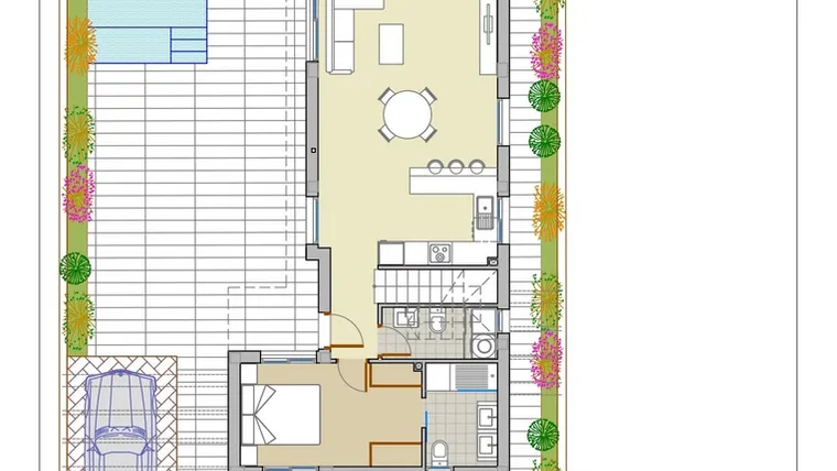 Rzut - Dom na sprzedaż 3 pokoje o powierzchni 205,4 m² - numer 10 w Domy w Pilar de la Horadada - 49675027