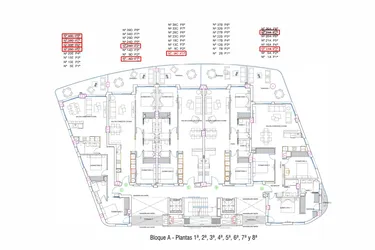 Rzut - Mieszkanie na sprzedaż 2 pokoje o powierzchni 97,44 m² - numer 1-D w Apartamenty w La Manga del Mar Menor - 98899735