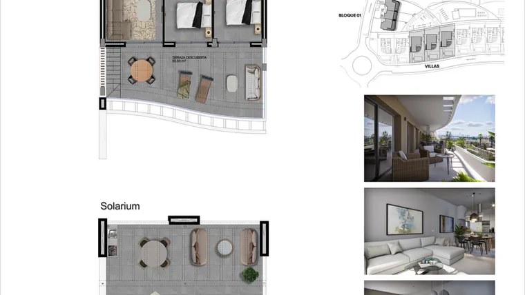 Rzut - Mieszkanie na sprzedaż 2 pokoje o powierzchni 80 m² - numer 19 w Apartamenty w Finestrat - 25789945
