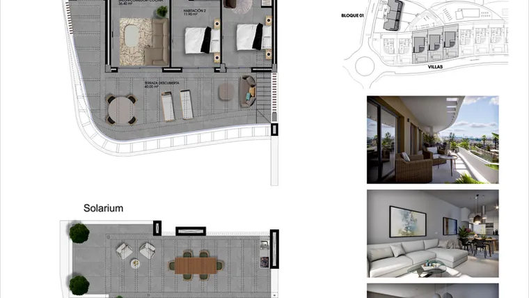 Rzut - Mieszkanie na sprzedaż 3 pokoje o powierzchni 103,1 m² - numer 18 w Apartamenty w Finestrat - 25789945