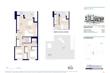 Rzut - Mieszkanie na sprzedaż 2 pokoje o powierzchni 83,8 m² - numer 4-A w Apartamenty w Alicante - 36142881