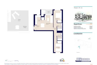 Rzut - Mieszkanie na sprzedaż 3 pokoje o powierzchni 78,9 m² - numer 4-B w Apartamenty w Alicante - 36142881