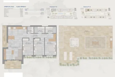 Rzut - Dom na sprzedaż 3 pokoje o powierzchni 78,15 m² - numer B-s w Domy w Torre-Pacheco - 81397791