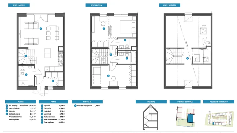 Rzut - Dom na sprzedaż 3 pokoje o powierzchni 84,68 m² - numer 13b w Leszczyńskiego 25