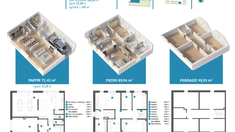 Rzut - Dom na sprzedaż 3 pokoje o powierzchni 162,29 m² - numer 10a w Leszczyńskiego 25