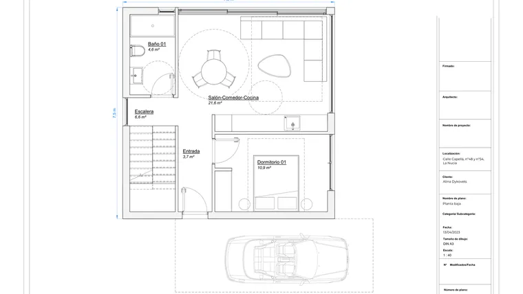 Rzut - Dom na sprzedaż 3 pokoje o powierzchni 120 m² - numer 2 w Dom w La Nucia - 26064545