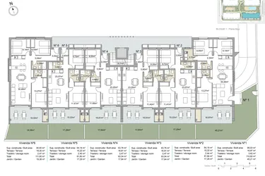 Rzut - Mieszkanie na sprzedaż 3 pokoje o powierzchni 109,95 m² - numer PB-PB-1 w Apartamenty w Pilar de la Horadada - 35274430