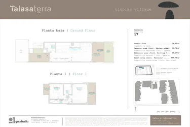 Rzut - Mieszkanie na sprzedaż 2 pokoje o powierzchni 74,65 m² - numer 0-AD-17 w Apartamenty w El Verger - 76383115