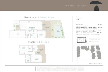 Rzut - Mieszkanie na sprzedaż 3 pokoje o powierzchni 90,43 m² - numer 0-4D-39 w Apartamenty w El Verger - 76383115