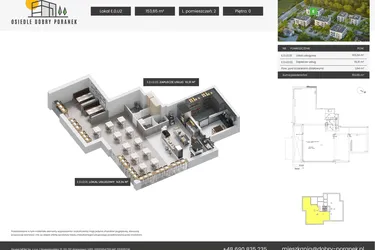Rzut - Lokal użytkowy na sprzedaż 1 pokój o powierzchni 153,65 m² - numer E.0.2 w Dobry Poranek