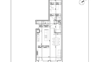 Rzut - Mieszkanie na sprzedaż 2 pokoje o powierzchni 61,86 m² - numer B44 w Symfonia - Chodkiewicza 9