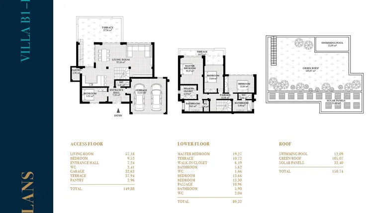 Rzut - Dom na sprzedaż 4 pokoje o powierzchni 389,94 m² - numer 2 w Wille w Altea - 43588380