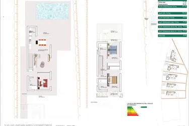 Rzut - Dom na sprzedaż 3 pokoje o powierzchni 130,24 m² - numer 5 w Domy w Finestrat - 54099691