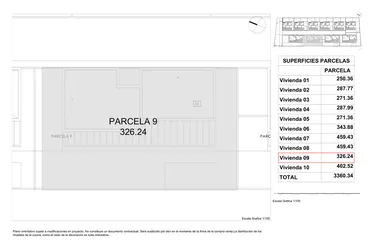 Rzut - Dom na sprzedaż 3 pokoje o powierzchni 296,34 m² - numer 9 w Domy w Finestrat - 81346092