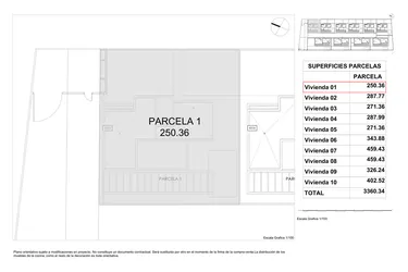 Rzut - Dom na sprzedaż 3 pokoje o powierzchni 250,36 m² - numer 1 w Domy w Finestrat - 81346092