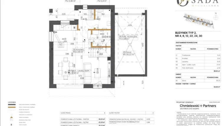 Rzut - Dom na sprzedaż 4 pokoje o powierzchni 113,29 m² - numer I/63 w Osada Magdalenka