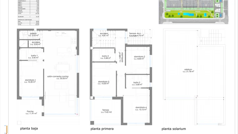 Rzut - Dom na sprzedaż 4 pokoje o powierzchni 121,03 m² - numer 23 w Domy w Pilar de la Horadada - 31664834
