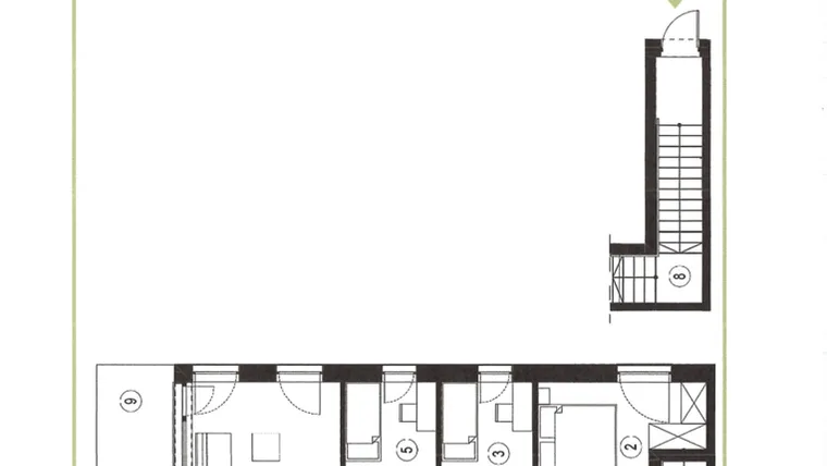 Rzut - Mieszkanie na sprzedaż 4 pokoje o powierzchni 79,09 m² - numer 25_2 w Apartamenty Sielanka