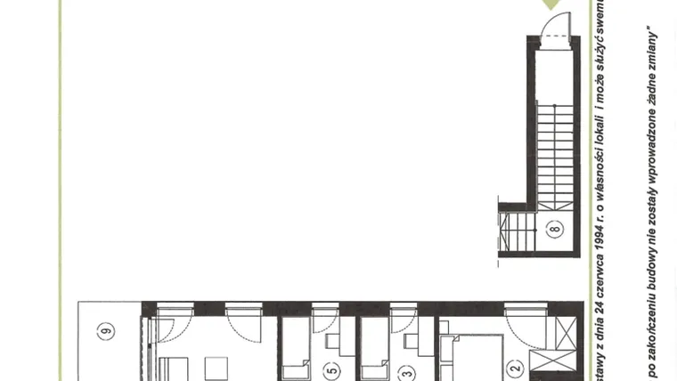 Rzut - Mieszkanie na sprzedaż 4 pokoje o powierzchni 79,1 m² - numer 9_2 w Apartamenty Sielanka