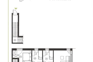 Rzut - Mieszkanie na sprzedaż 4 pokoje o powierzchni 79,14 m² - numer 11_2 w Apartamenty Sielanka