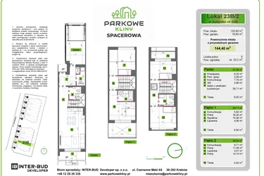Rzut - Dom na sprzedaż 5 pokoi o powierzchni 144,7 m² - numer 23B/2 w Parkowe Kliny