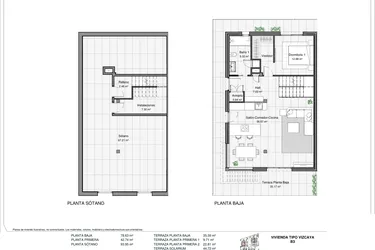 Rzut - Dom na sprzedaż 3 pokoje o powierzchni 215,32 m² - numer 3 w Bliźniak w Polopie - 22913965