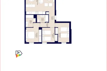 Rzut - Mieszkanie na sprzedaż 3 pokoje o powierzchni 109,8 m² - numer 1-056 w Apartamenty w Denia - 24356899