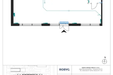 Rzut - Lokal użytkowy na sprzedaż 1 pokój o powierzchni 90,99 m² - numer J.0U02 w Nadmotławie Apartments