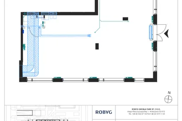 Rzut - Lokal użytkowy na sprzedaż 1 pokój o powierzchni 141,24 m² - numer J.0U01 w Nadmotławie Apartments