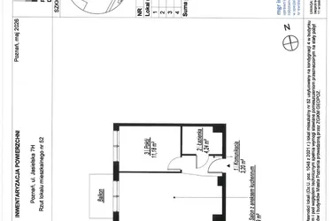 Rzut - Mieszkanie na sprzedaż 2 pokoje o powierzchni 38,81 m² - numer A.4.52 w JA_SIELSKA V
