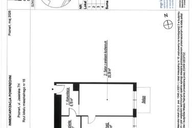 Rzut - Mieszkanie na sprzedaż 2 pokoje o powierzchni 47,3 m² - numer A.2.16 w JA_SIELSKA V