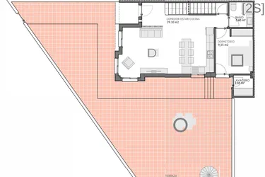 Rzut - Dom na sprzedaż 5 pokoi o powierzchni 122 m² - numer 6 w Kamienice w Bigastro - 62126315