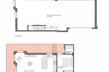 Rzut - Dom na sprzedaż 5 pokoi o powierzchni 122 m² - numer 5 w Kamienice w Bigastro - 62126315