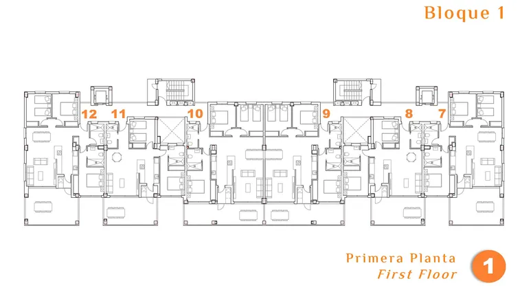 Rzut - Mieszkanie na sprzedaż 3 pokoje o powierzchni 98,16 m² - numer 10 w Mieszkania w San Miguel de Salinas - 24548026