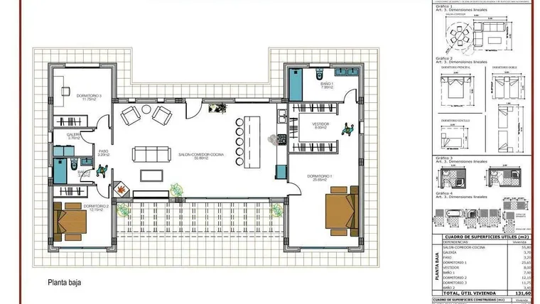 Rzut - Dom na sprzedaż 4 pokoje o powierzchni 165 m² - numer 160 w Domy w Prado - 64110208
