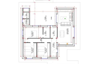 Rzut - Dom na sprzedaż 3 pokoje o powierzchni 153 m² - numer MC w Dom w La Canalosa - 86698525