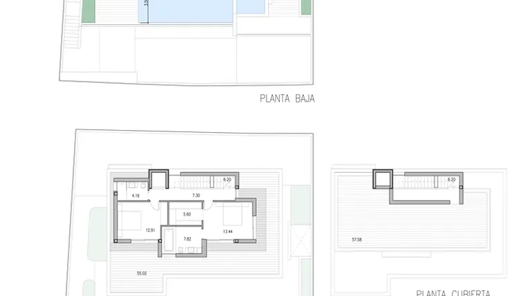 Rzut - Dom na sprzedaż 3 pokoje o powierzchni 190 m² - numer 1 w Wille w Dehesa de Campoamor - 31924446
