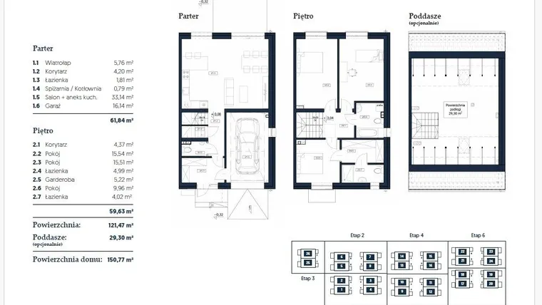 Rzut - Dom na sprzedaż 5 pokoi o powierzchni 122,18 m² - numer 3 w Iwa Park