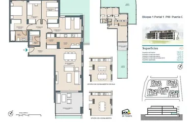 Rzut - Mieszkanie na sprzedaż 4 pokoje o powierzchni 152 m² - numer 0-C w Apartamenty w Godelli - 15173220