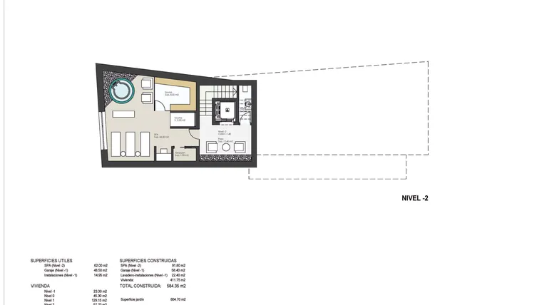 Rzut - Dom na sprzedaż 5 pokoi o powierzchni 585 m² - numer 1 w Willa w Cabo de Palos - 29715968