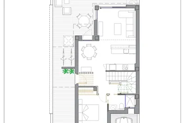 Rzut - Dom na sprzedaż 3 pokoje o powierzchni 109,04 m² - numer 0-A w Domy szeregowe w San Javier - 72481237