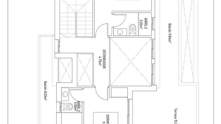 Rzut - Dom na sprzedaż 3 pokoje o powierzchni 185 m² - numer 1 w Dom w Torrevieja - 76001041