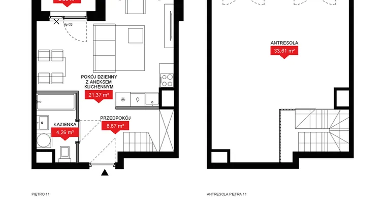 Rzut - Mieszkanie na sprzedaż 1 pokój o powierzchni 67,71 m² - numer A1 139 w 29L