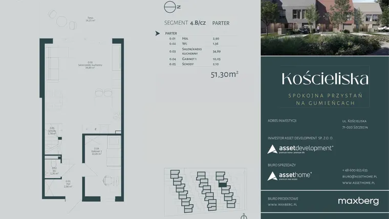 Rzut - Dom na sprzedaż 4 pokoje o powierzchni 142,95 m² - numer 4.B w Kościeliska