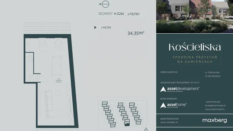 Rzut - Dom na sprzedaż 3 pokoje o powierzchni 124,55 m² - numer 11.C w Kościeliska