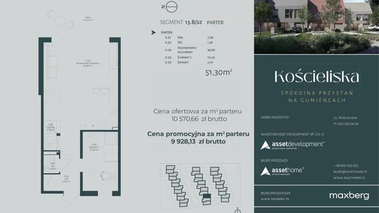 Rzut - Dom na sprzedaż 4 pokoje o powierzchni 142,95 m² - numer 13.B w Kościeliska