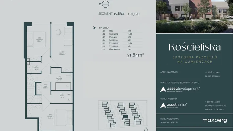 Rzut - Dom na sprzedaż 4 pokoje o powierzchni 142,95 m² - numer 15.B w Kościeliska