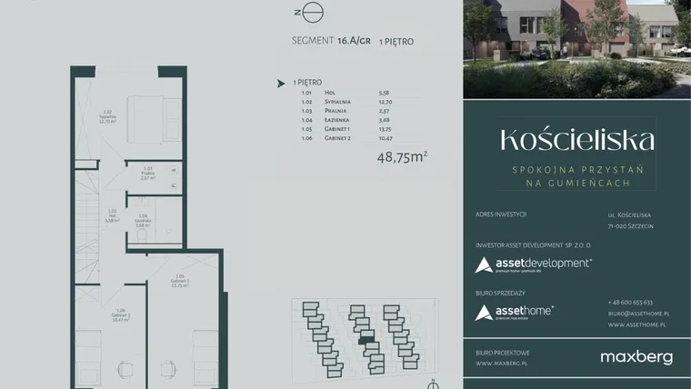 Rzut - Dom na sprzedaż 4 pokoje o powierzchni 135,15 m² - numer 16.A w Kościeliska