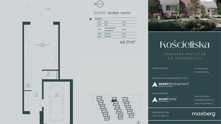 Rzut - Dom na sprzedaż 4 pokoje o powierzchni 135,15 m² - numer 20.A w Kościeliska