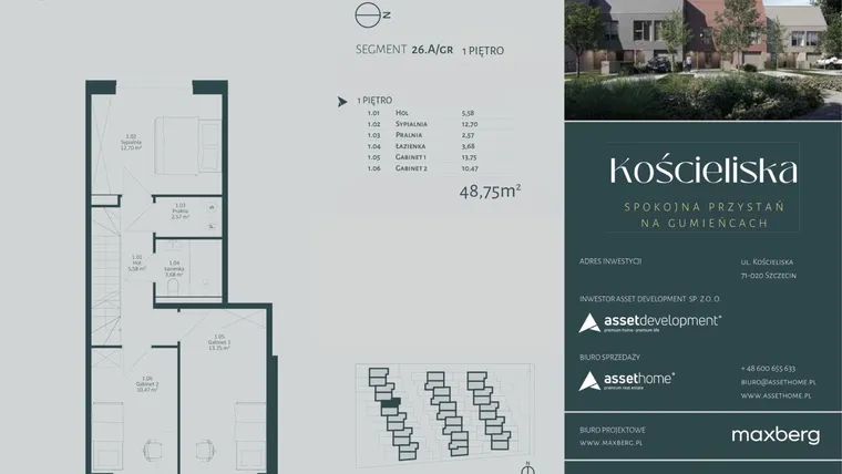 Rzut - Dom na sprzedaż 4 pokoje o powierzchni 135,15 m² - numer 26.A w Kościeliska